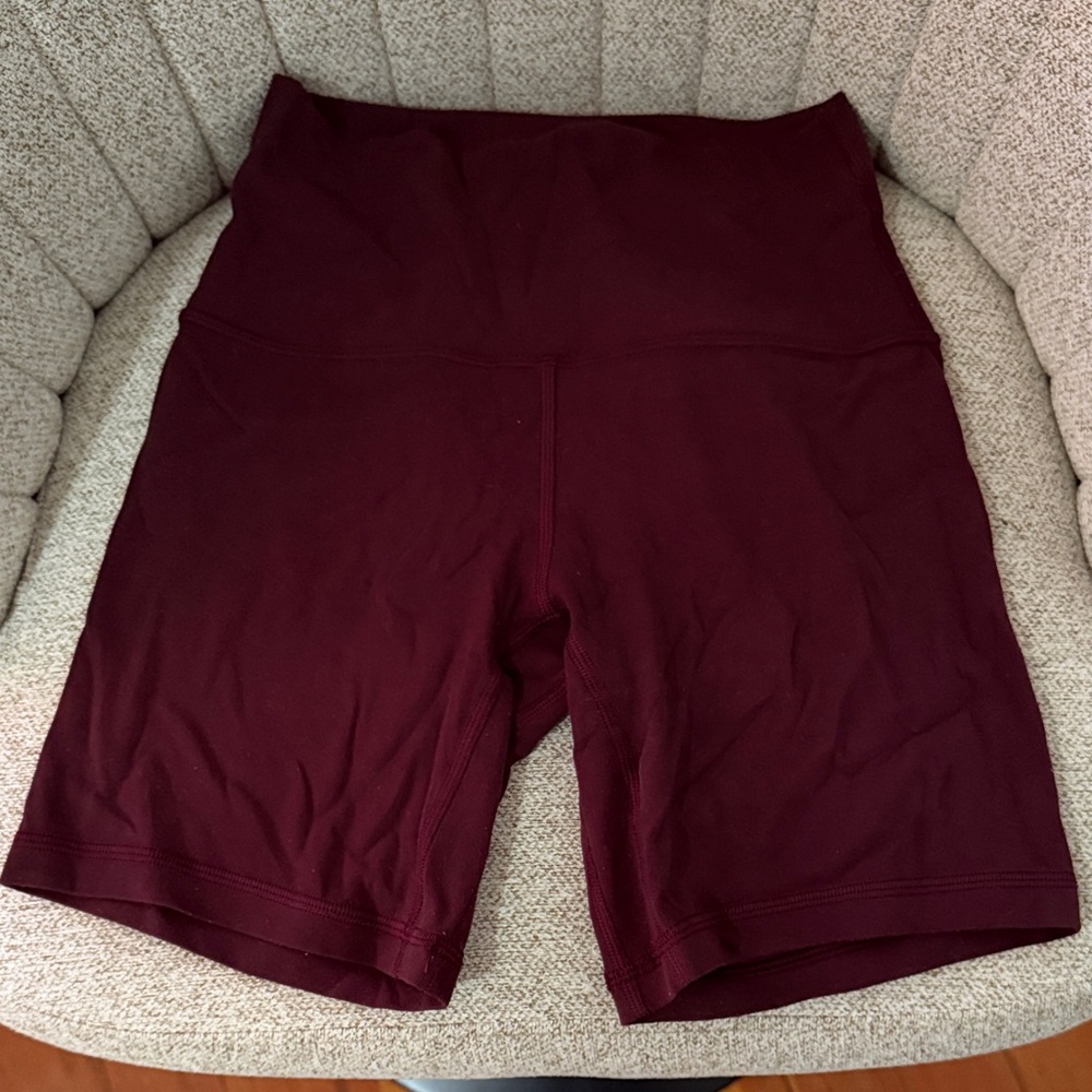 Lululemon Burgundy Shorts so 4